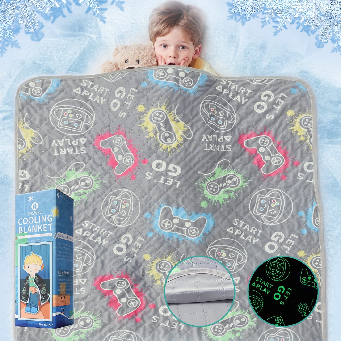 Glow-in-the-Dark Butterfly Blanket for Kids
