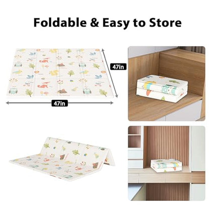 Foldable Foam Play Mat for Babies Toddlers and Kids