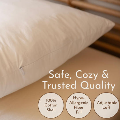 Organic Bed Pillow for Toddler, Youth & Adults