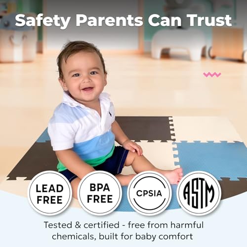 Interlocking Foam Play Mat Tiles for Babies and Kids