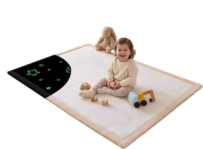 Coral Velvet Baby Play Mat for Safe Crawling and Play