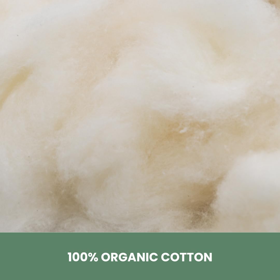 Organic Cotton Bed Pillow with Certified Cover