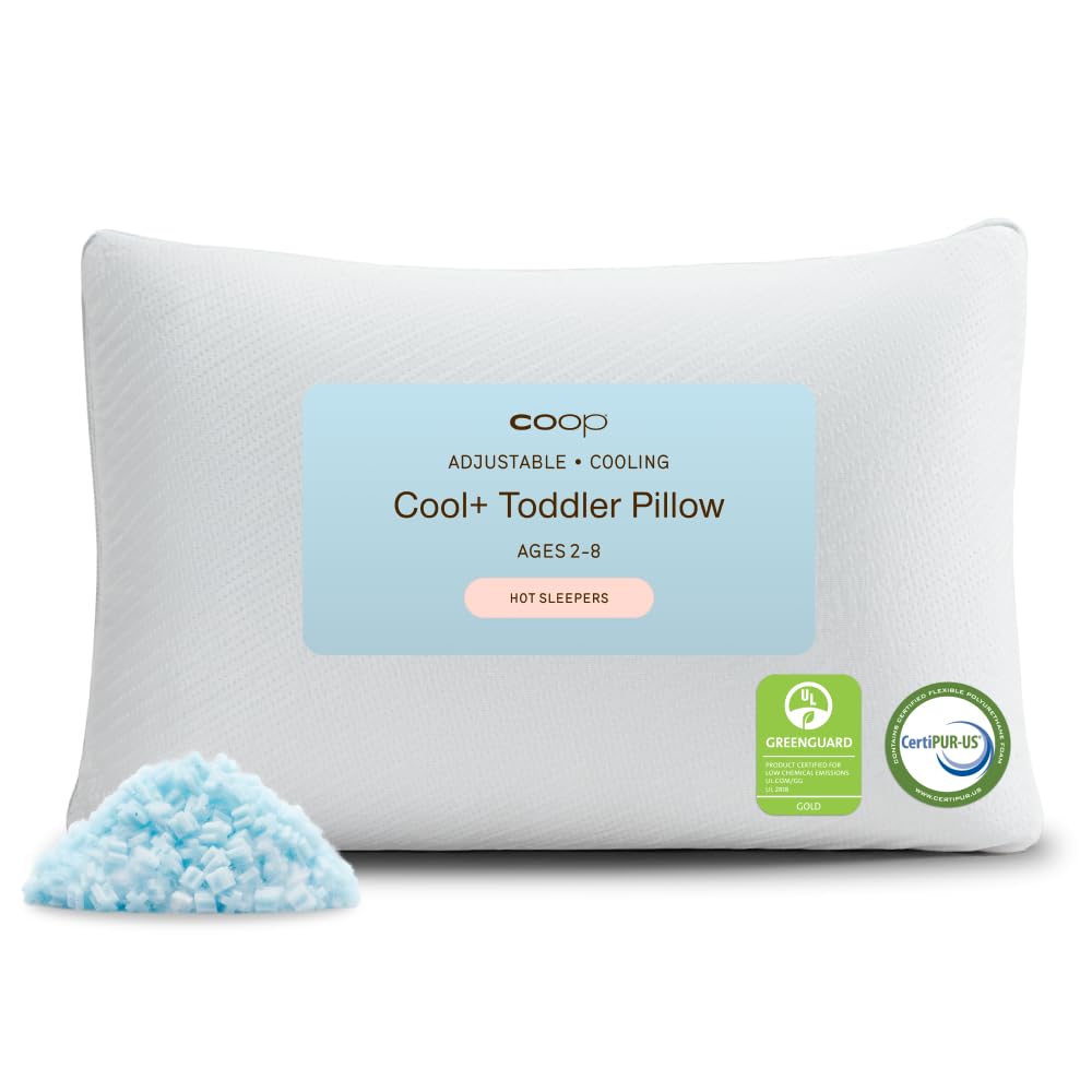 Adjustable Memory Foam Toddler Pillow for Kids