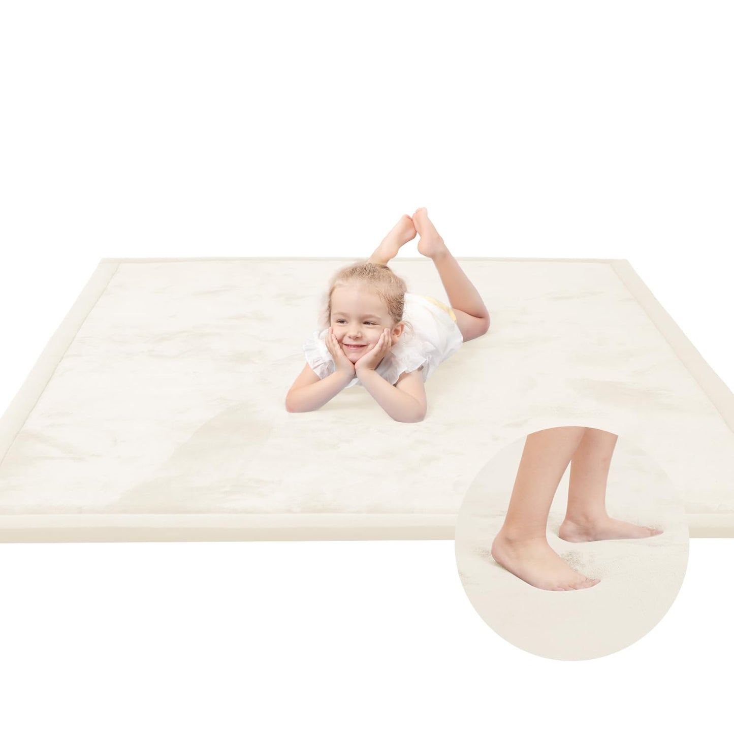 Extra Thick Memory Foam Baby Play Mat for Floor