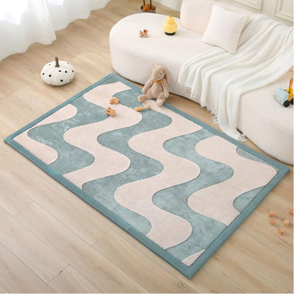Coral Velvet Baby Play Mat for Safe Crawling and Play
