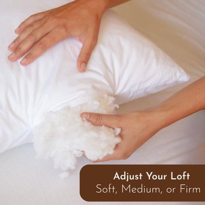 Organic Bed Pillow for Toddler, Youth & Adults