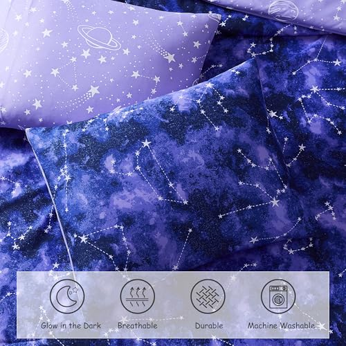 Glow-in-the-Dark Comforter Bedding Set