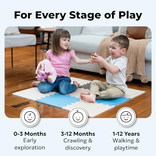 Interlocking Foam Play Mat Tiles for Babies and Kids