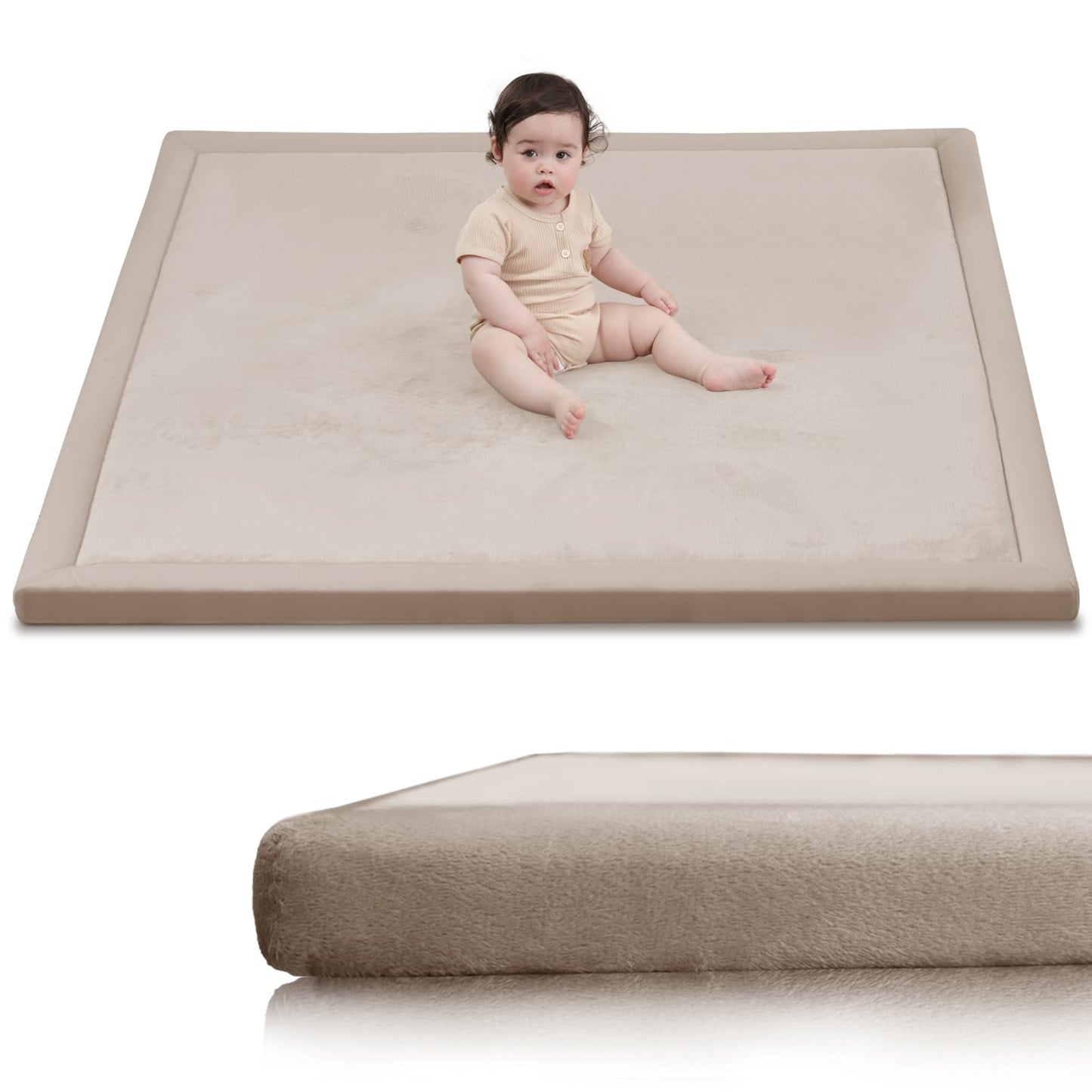 Extra Thick Memory Foam Baby Play Mat for Floor
