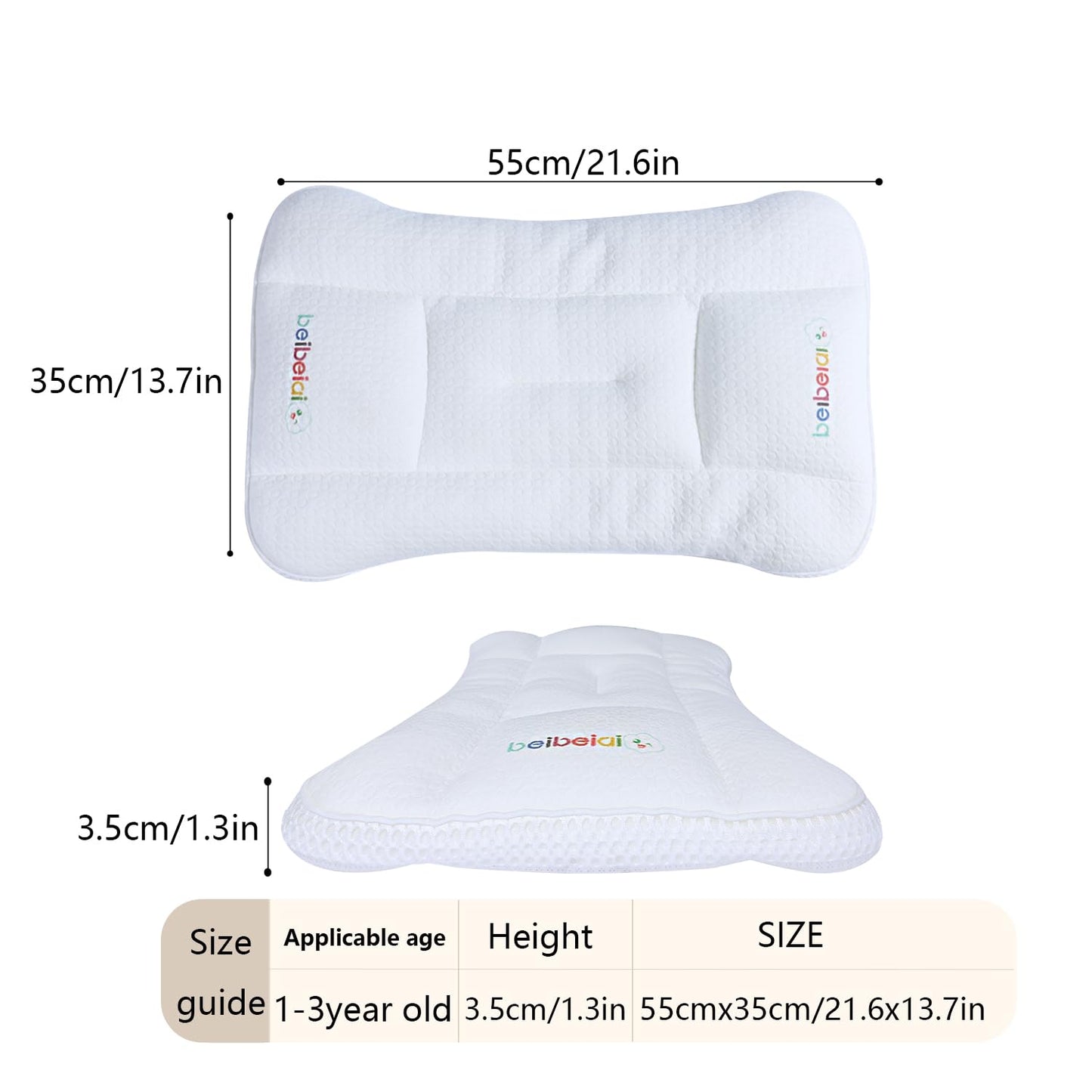 Soft Toddler Pillow for Kids Ages 1–6