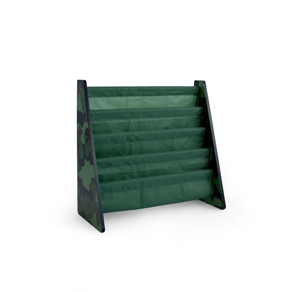 4-Tier Kids Bookshelf with Deep Sling Pockets