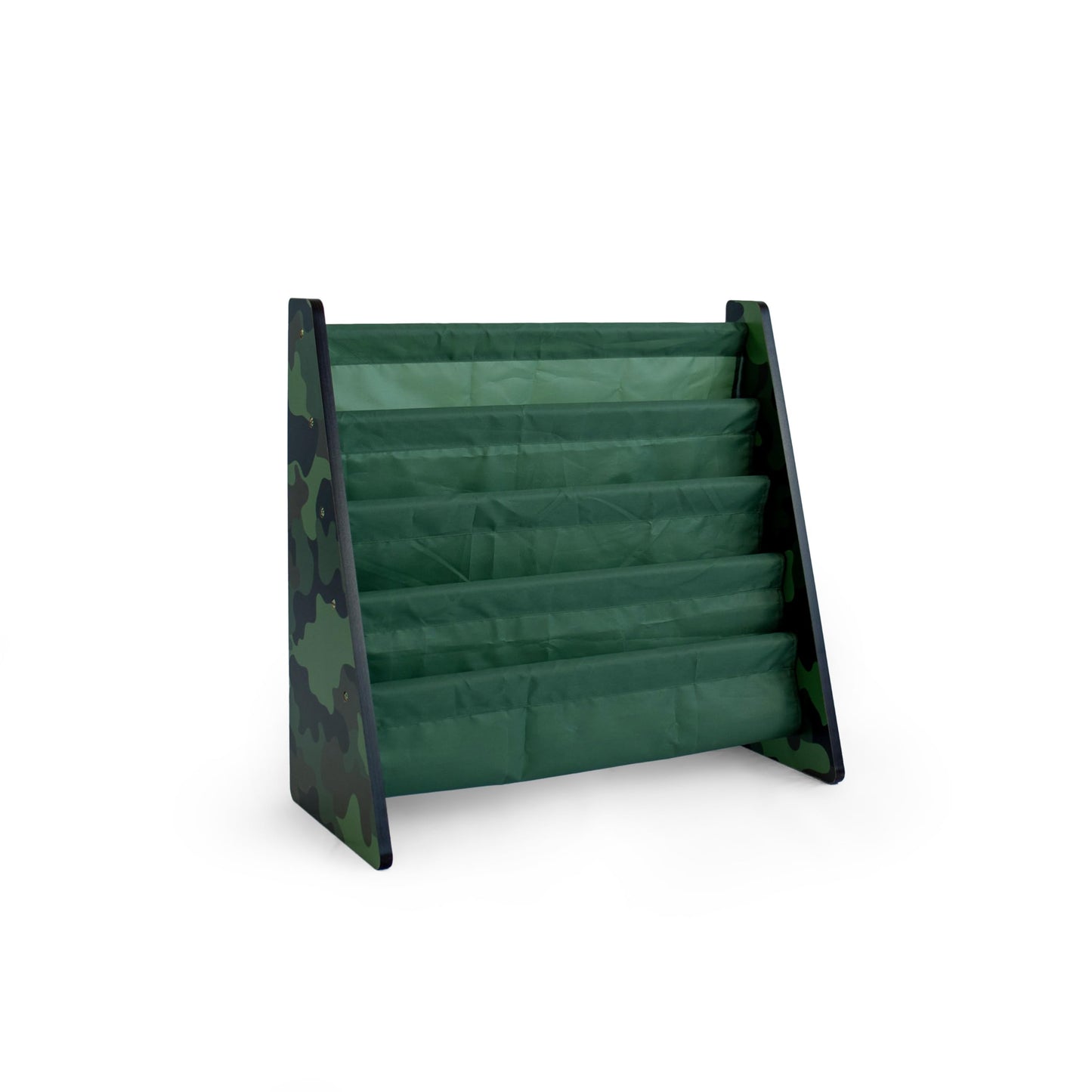 4-Tier Kids Bookshelf with Deep Sling Pockets