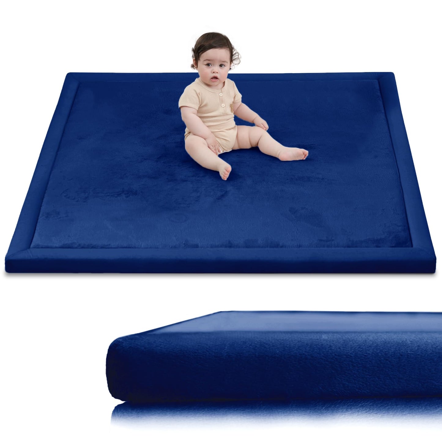 Extra Thick Memory Foam Baby Play Mat for Floor