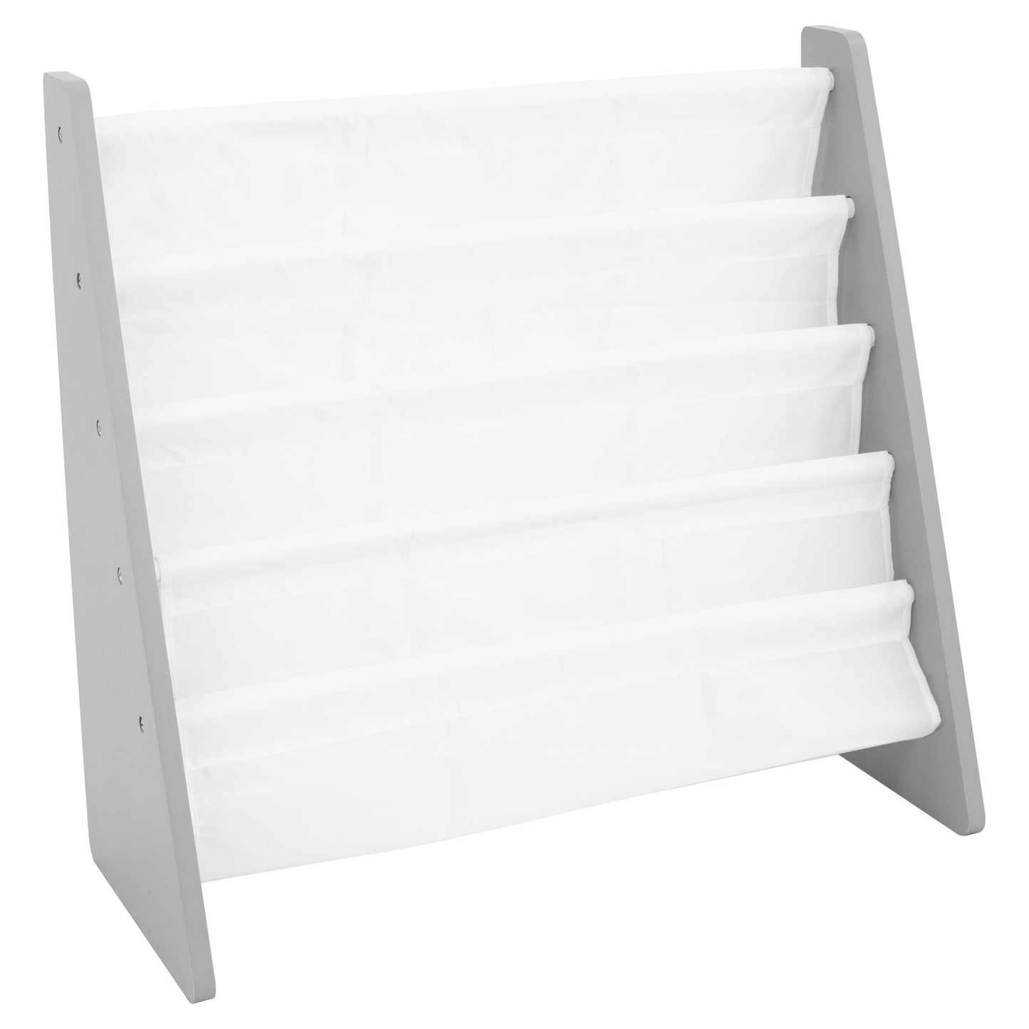 4-Tier Kids Bookshelf with Deep Sling Pockets