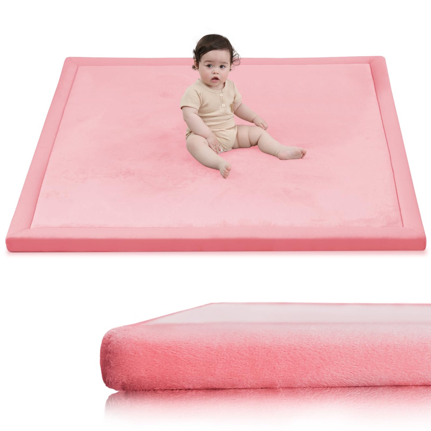 Extra Thick Memory Foam Baby Play Mat for Floor