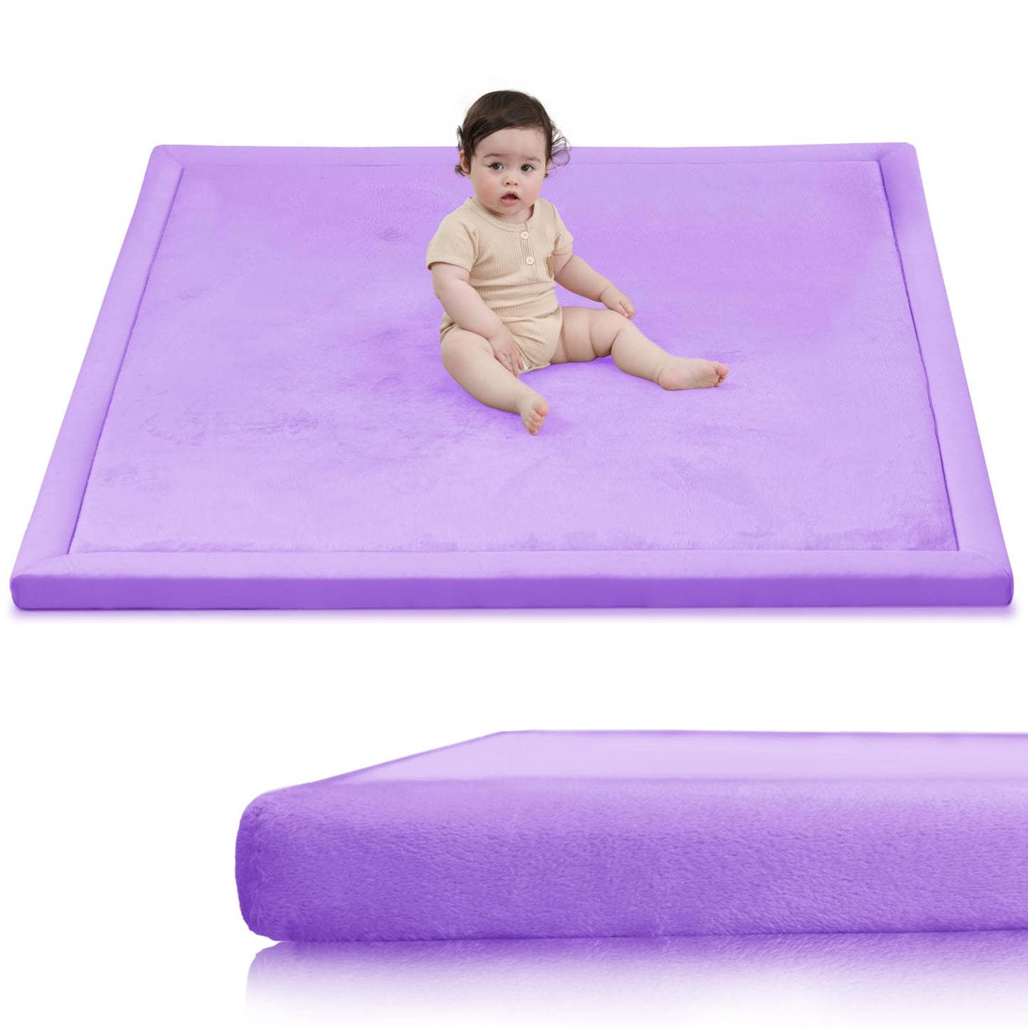 Extra Thick Memory Foam Baby Play Mat for Floor