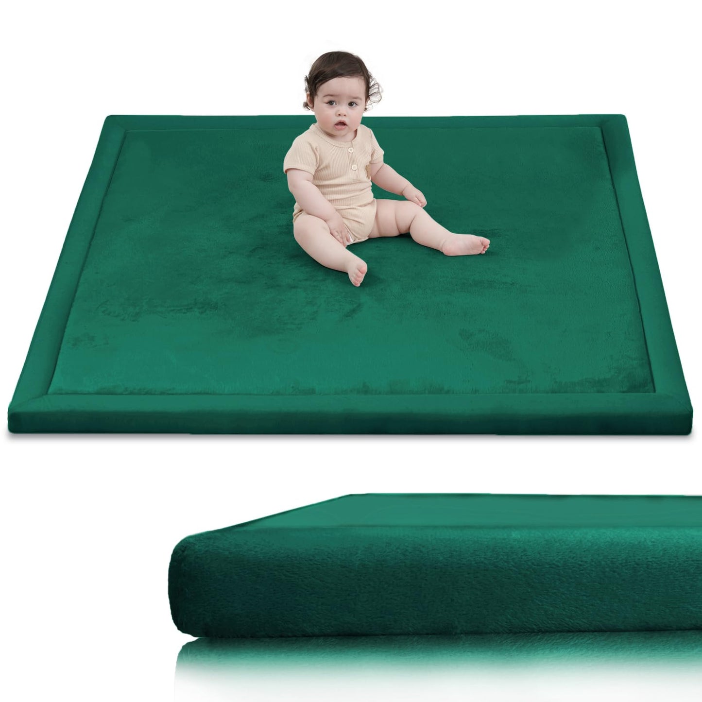 Extra Thick Memory Foam Baby Play Mat for Floor