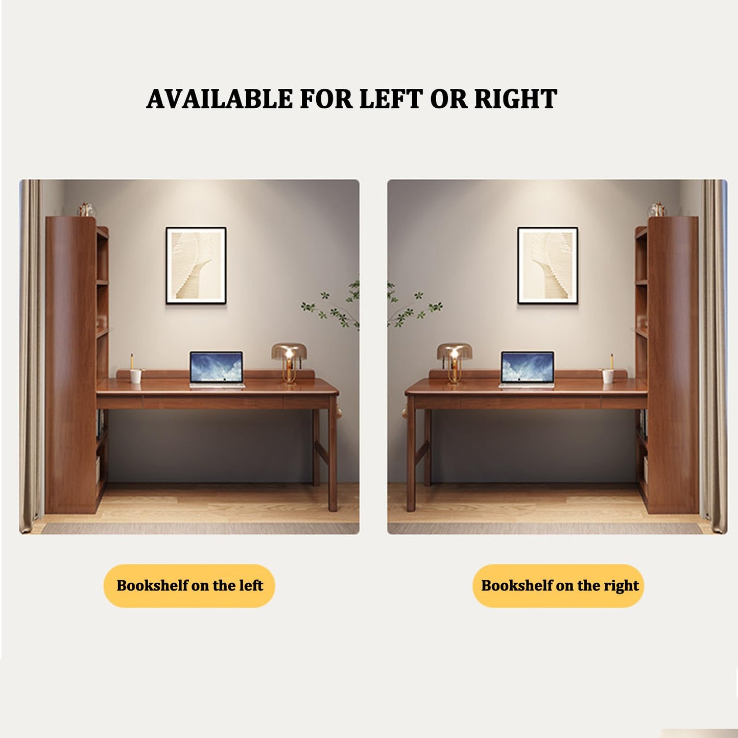 Kids Study Desk with Bookshelf and Storage