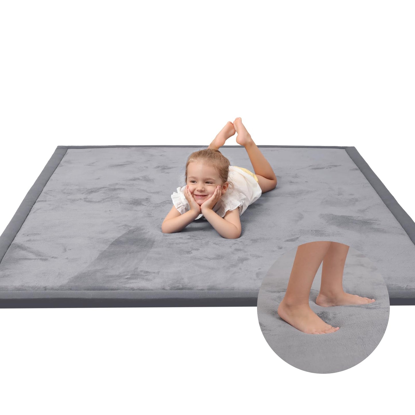 Extra Thick Memory Foam Baby Play Mat for Floor