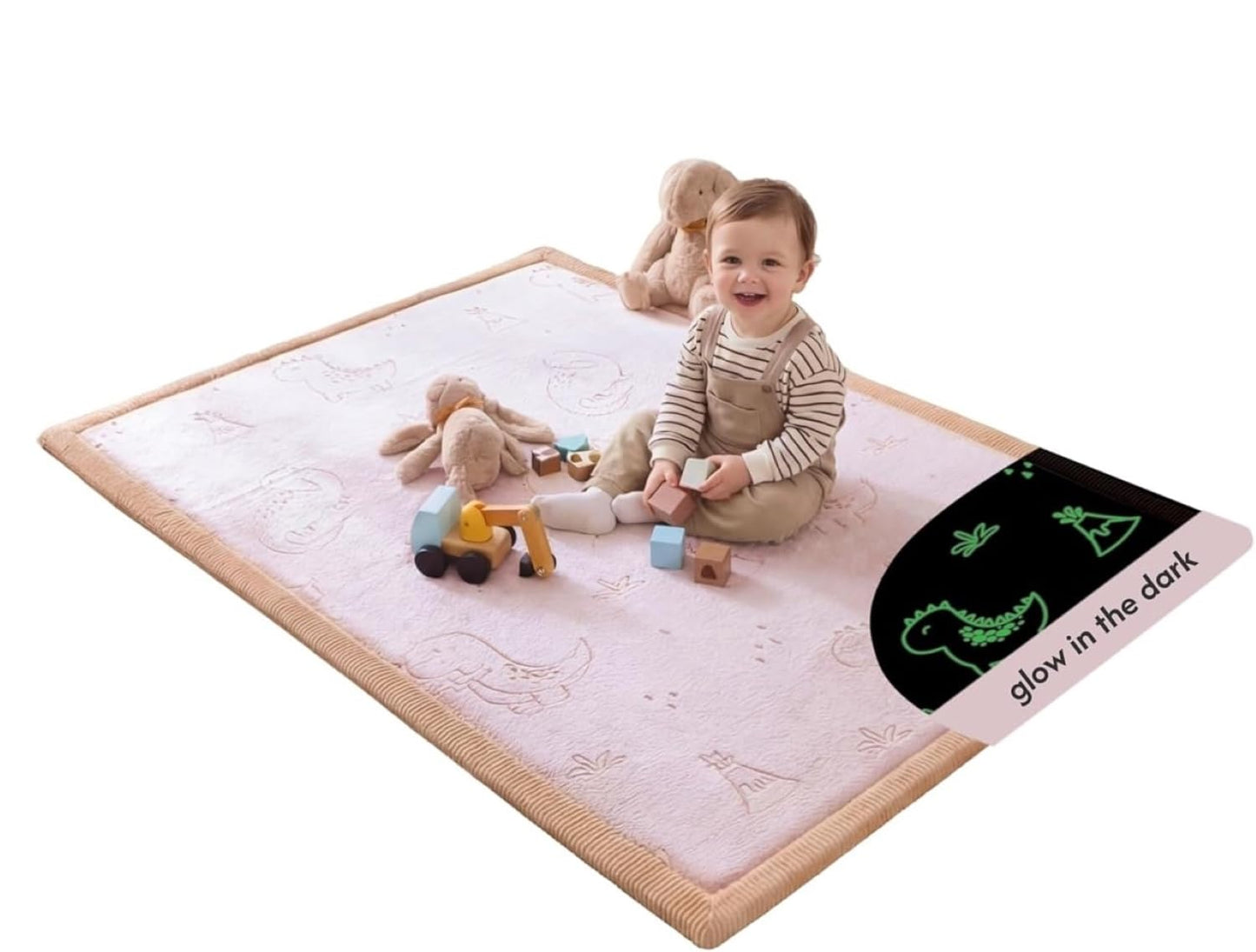 Coral Velvet Baby Play Mat for Safe Crawling and Play