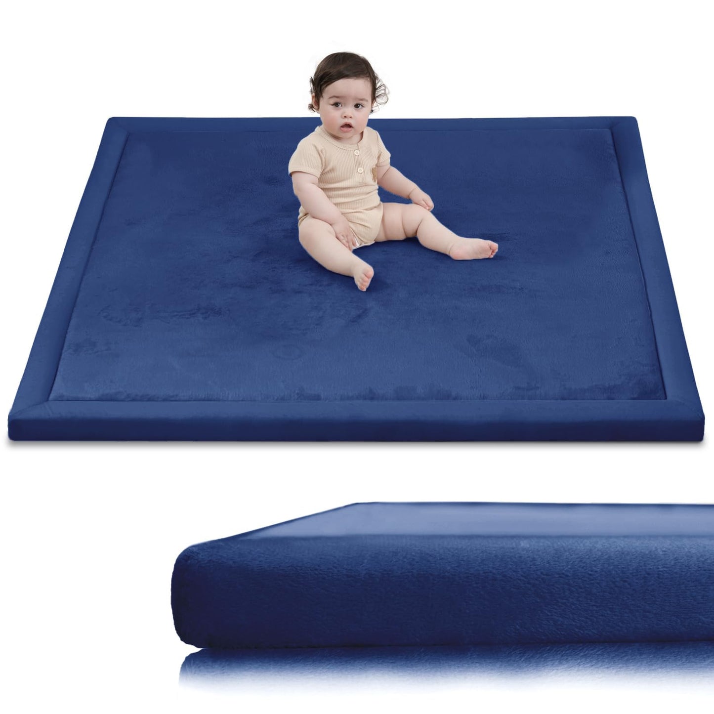 Extra Thick Memory Foam Baby Play Mat for Floor