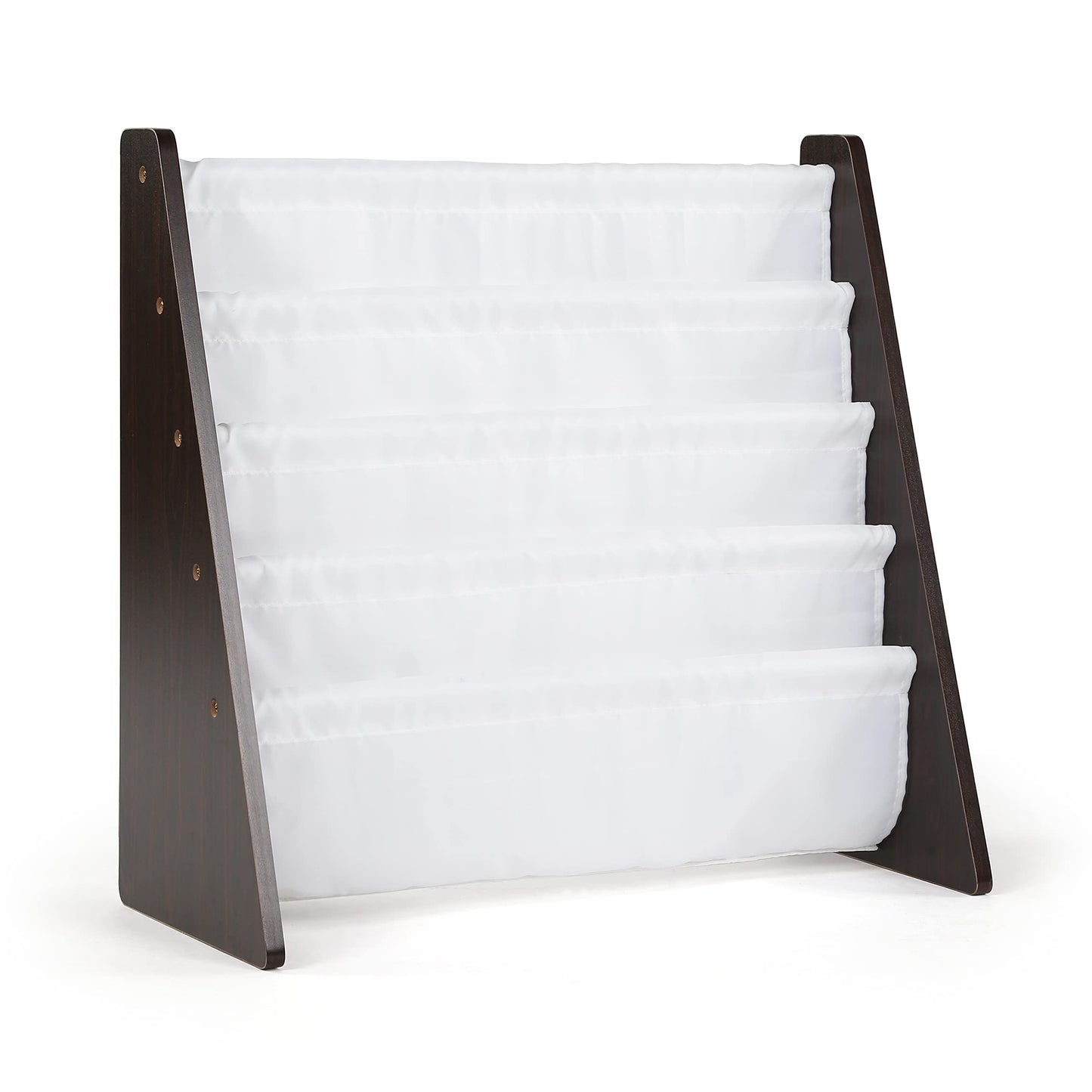 4-Tier Kids Bookshelf with Deep Sling Pockets
