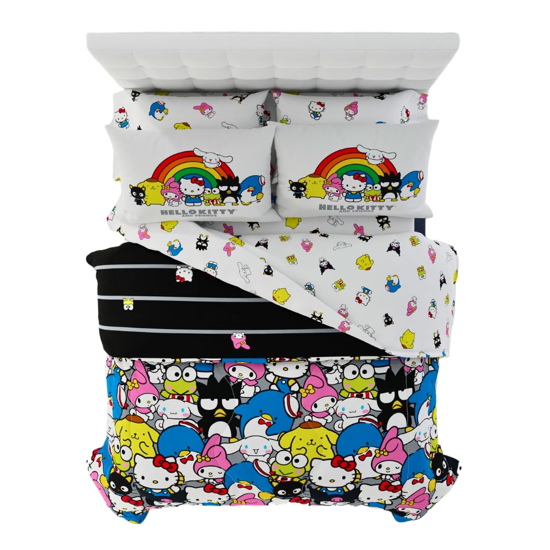 Franco Sanrio and Kawaii Comforter and Sheet Set