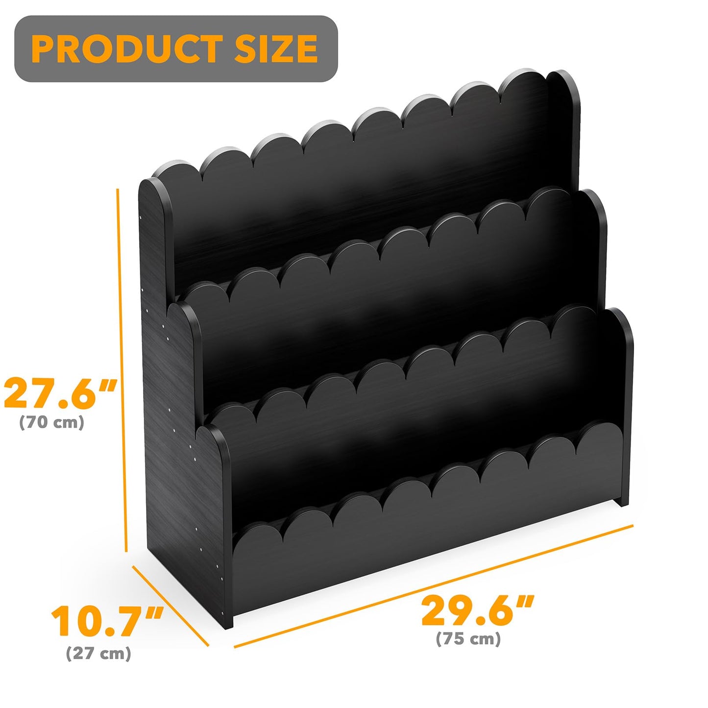 3-Tier Montessori Kids Bookshelf Organizer