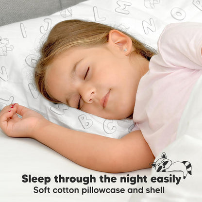 Organic Cotton Toddler Pillow with Pillowcase