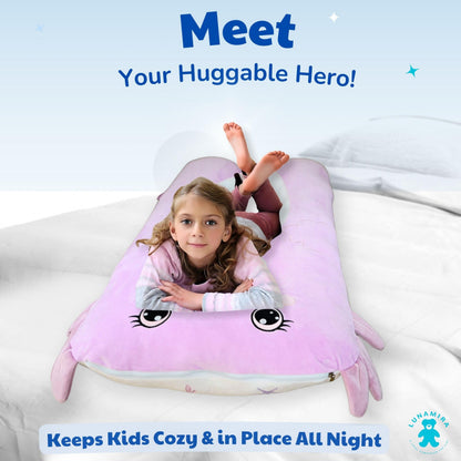 LUNAMIRA Kids Body Pillow for Children