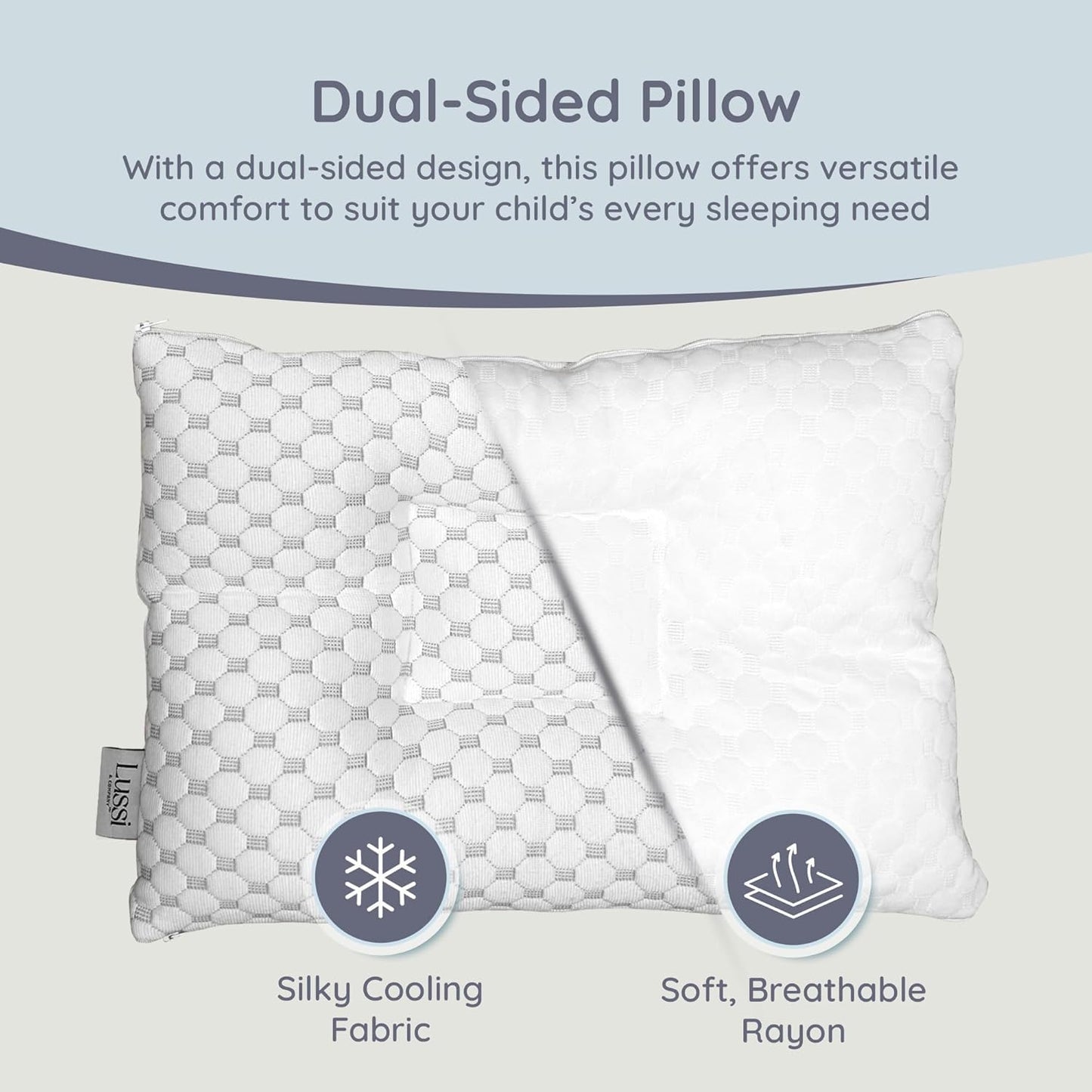 Adjustable Toddler Pillow for Ages 2–5