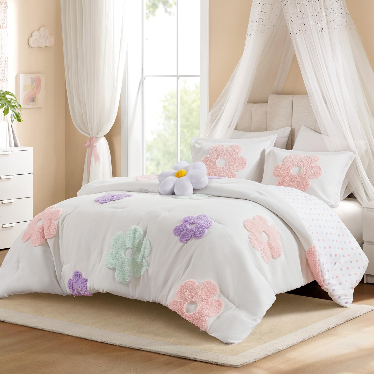 Girls Twin Duvet Cover & Comforter Set
