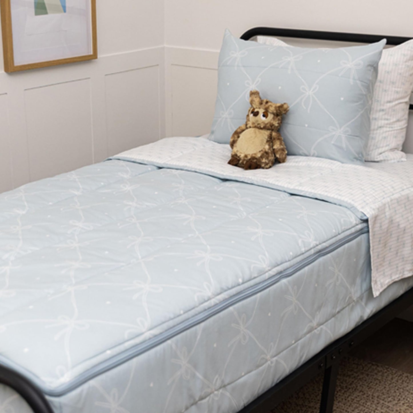 Kids Zipper Bedding Set with Comforter & Pillowcase