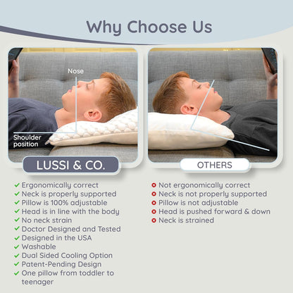 Adjustable Toddler Pillow for Ages 2–5