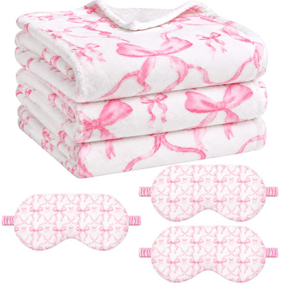 Kids Sleepover Blanket & Eye Mask Party Set