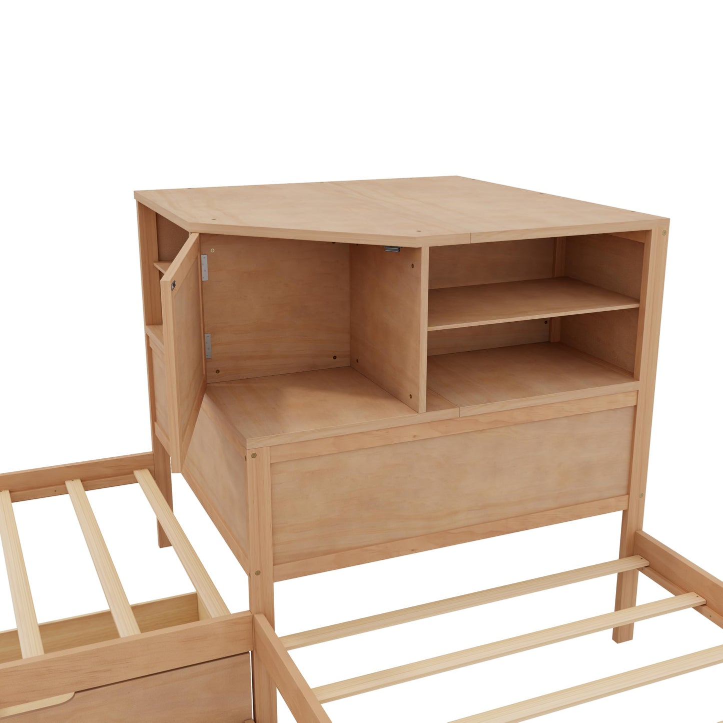 Platform Bed with Hydraulic Storage and USB Ports