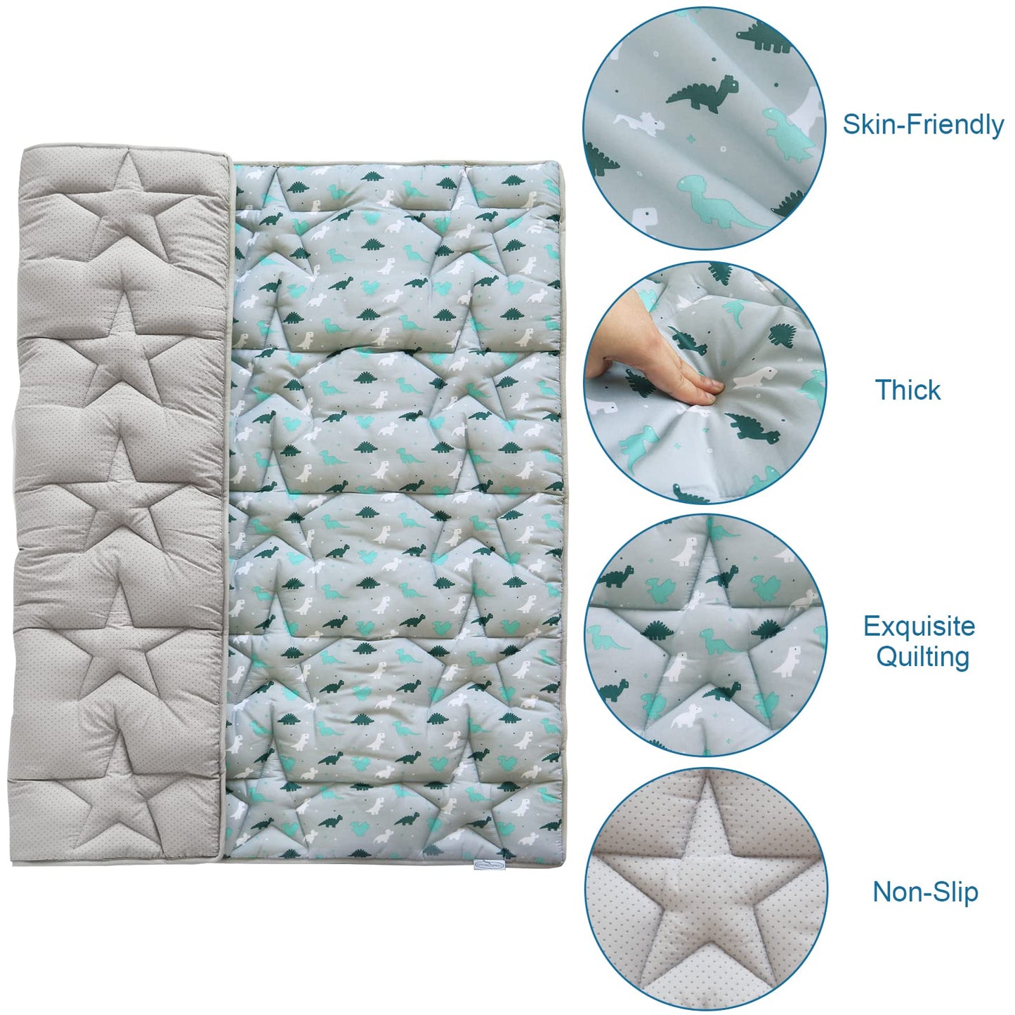 Thick Dinosaur Play Mat for Kids and Baby Playpens