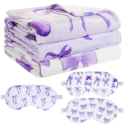 Kids Sleepover Blanket & Eye Mask Party Set