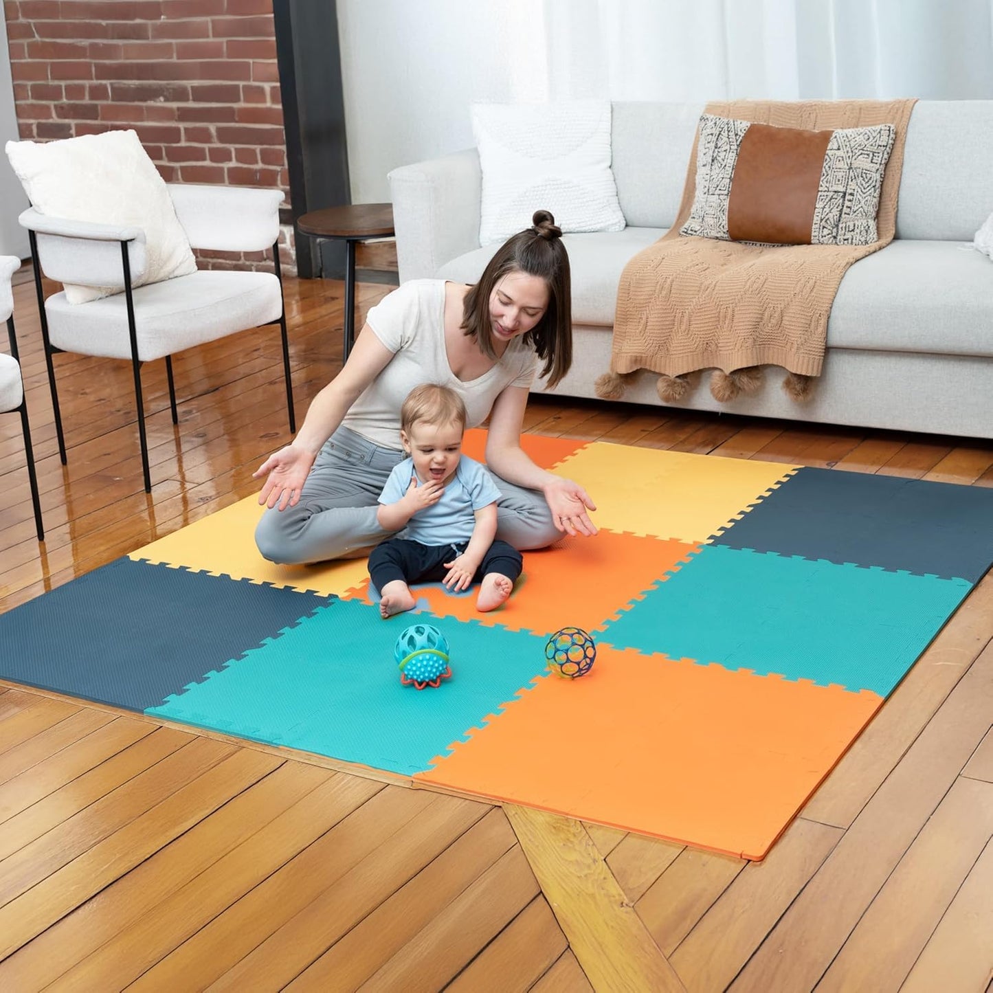 Interlocking Foam Play Mat Tiles for Babies and Kids