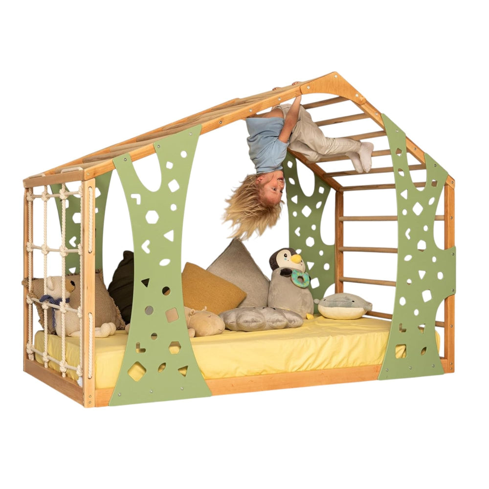Montessori Floor Bed Frame with Safety Rails