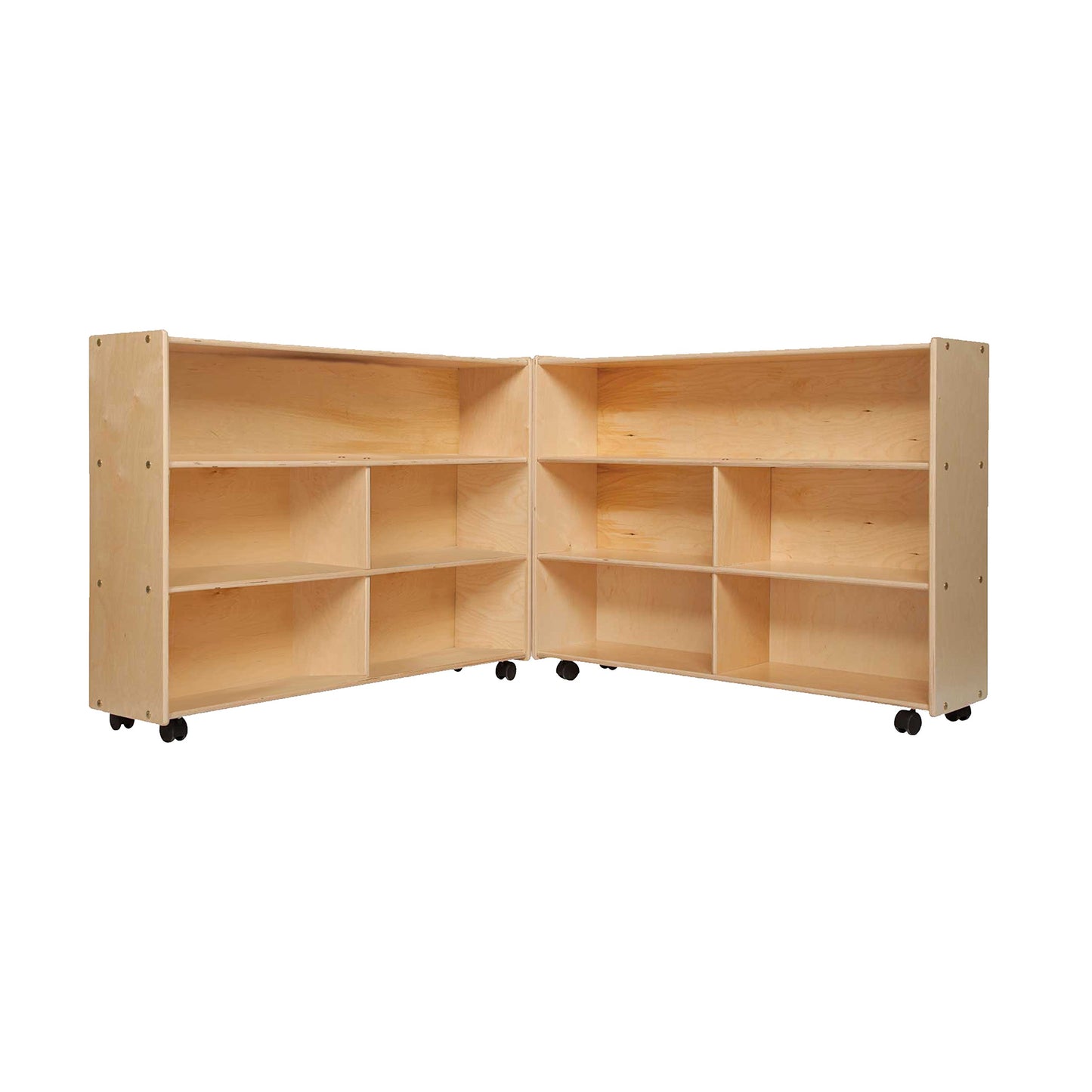 Mobile Folding Toy Organizer with Storage Shelves