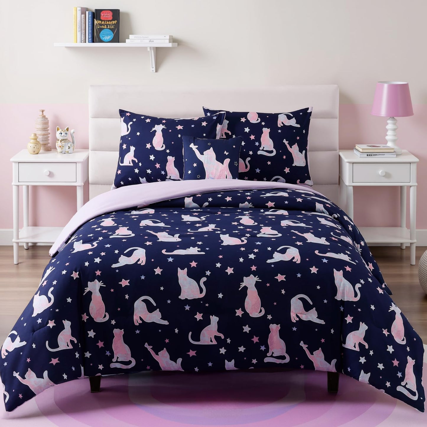 Glow-in-the-Dark Space Comforter Bedding Set