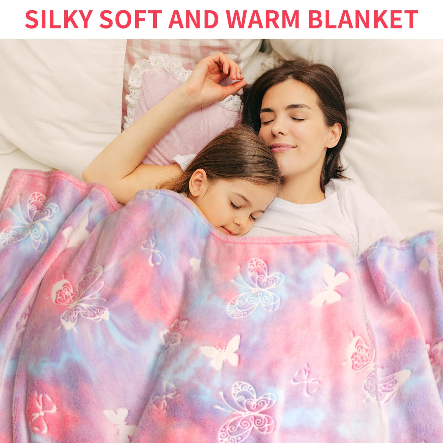 Glow-in-the-Dark Butterfly Blanket for Kids