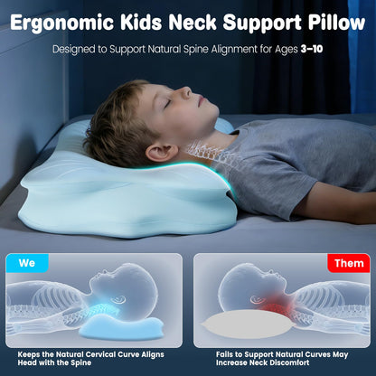 Kids Cervical Support Pillow for Toddlers