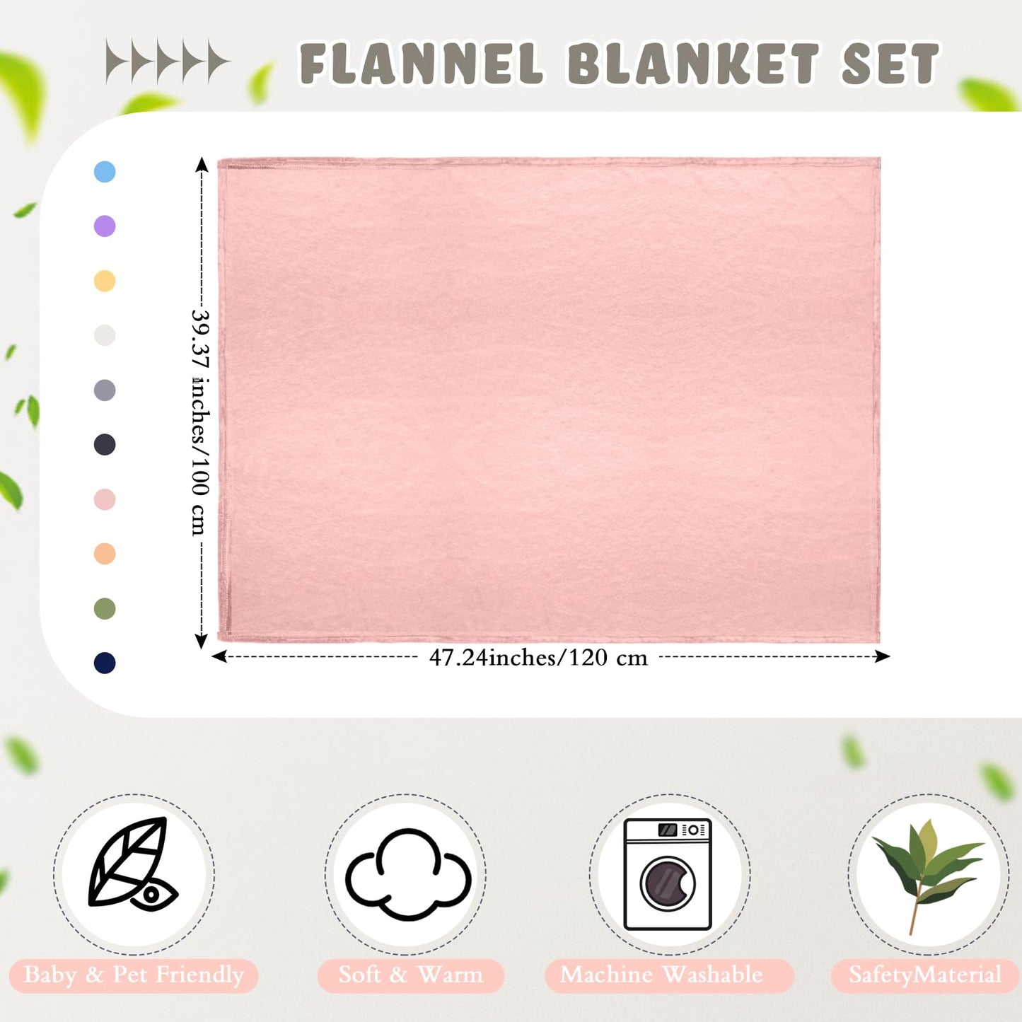 Kids Fleece Nap Blanket Set for Daycare & Preschool