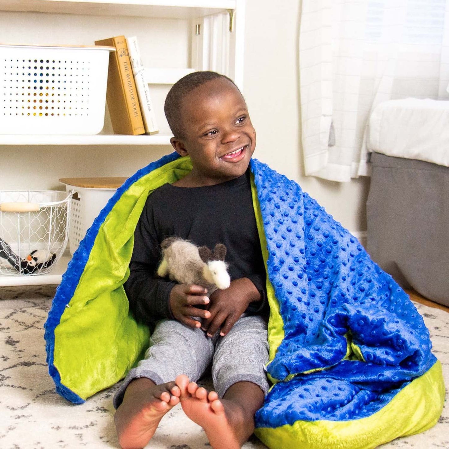 Kids Cooling Weighted Blanket with Minky Cover