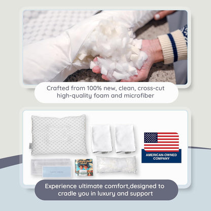 Adjustable Toddler Pillow for Ages 2–5