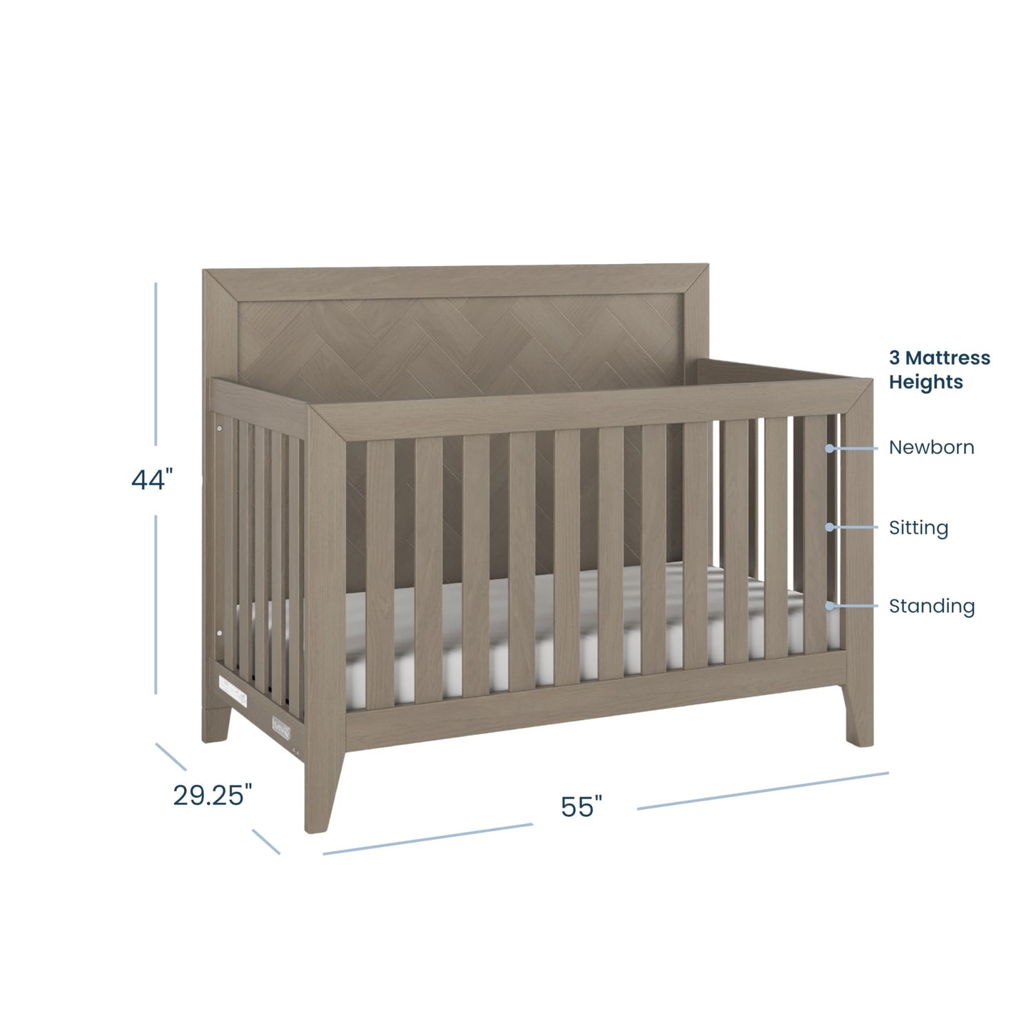 Child Craft Kieran 4-in-1 Convertible Baby Crib