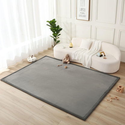Coral Velvet Baby Play Mat for Safe Crawling and Play