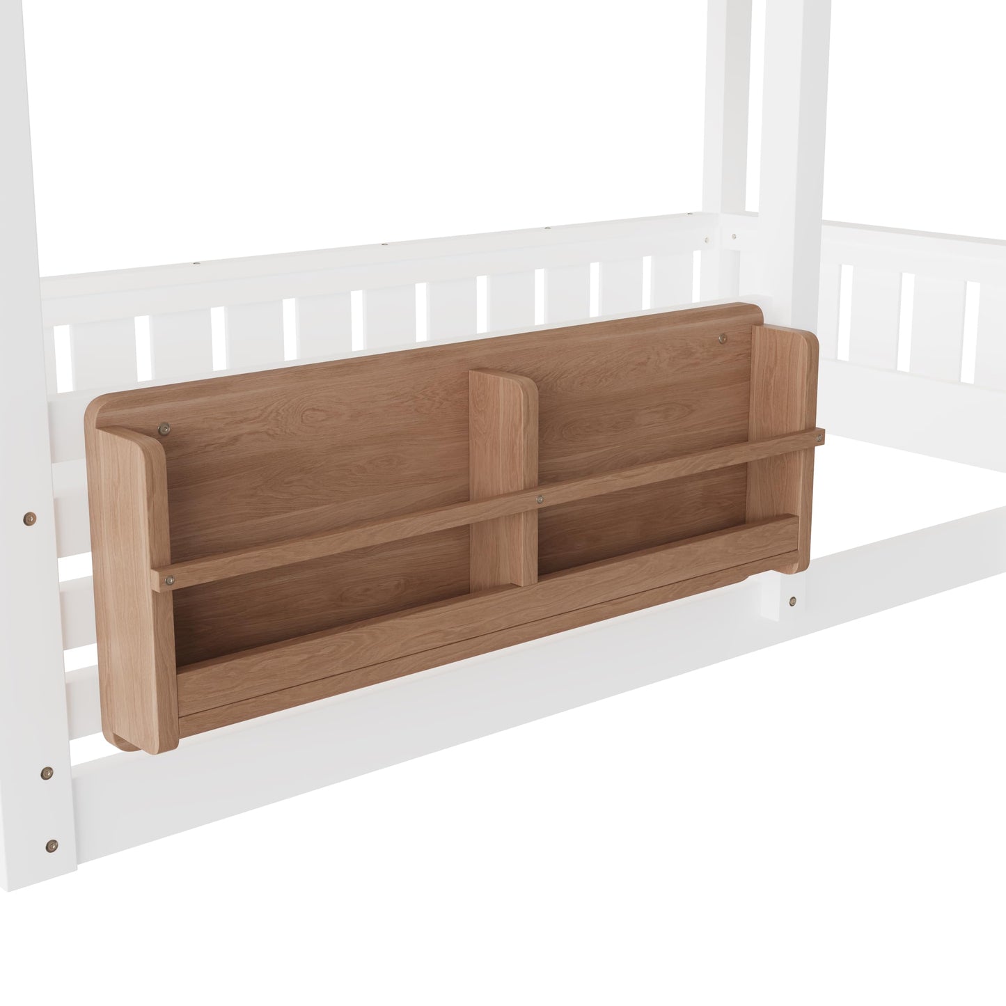 Twin House Bunk Bed with Storage Box